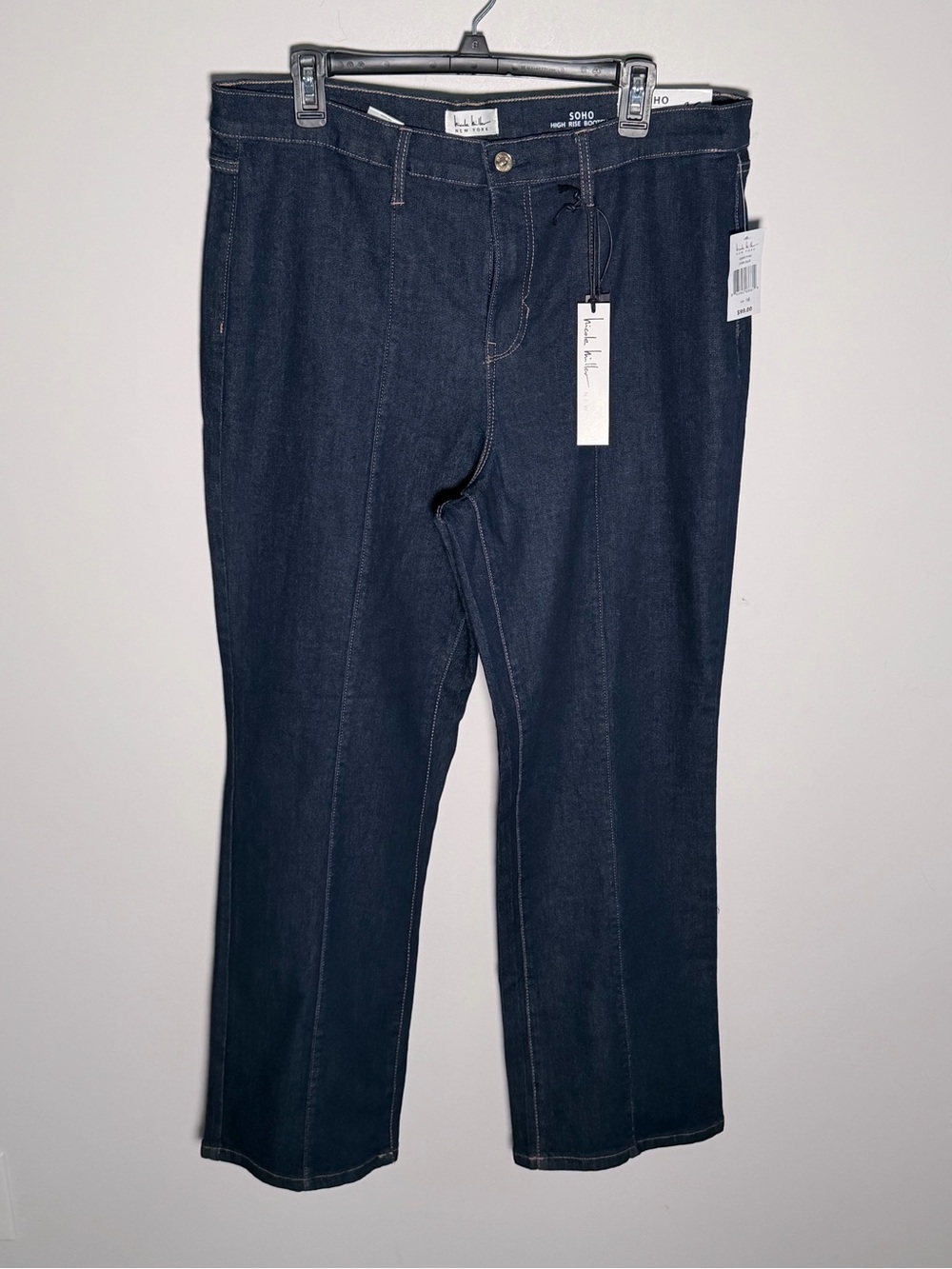Nicole Miller Women’s Boot Cut Jeans in Dark Indigo